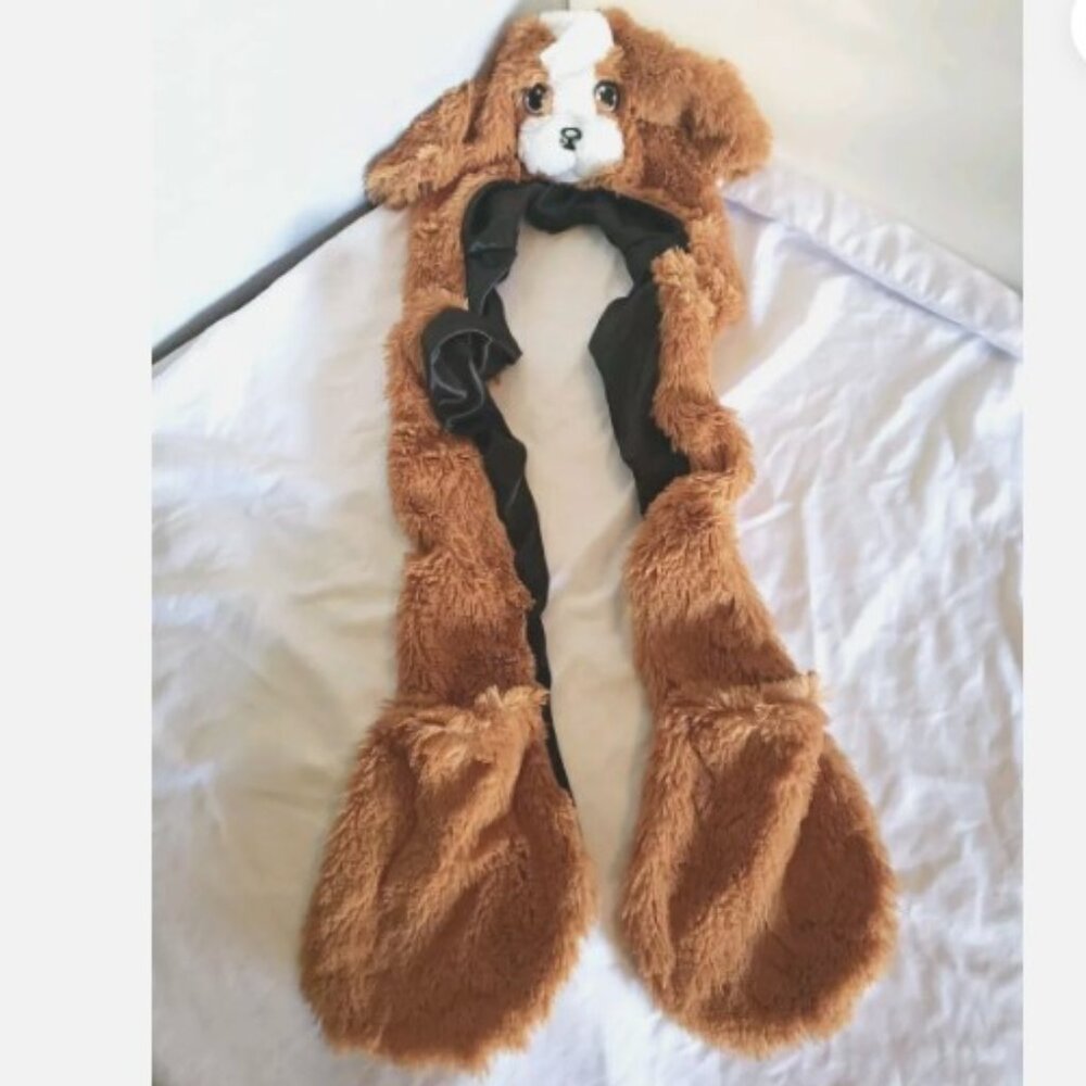 Dog hat/scarf/mitten combo!